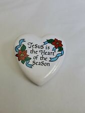 Jesus Is The Heart Of The Season Ceramic Lapel Jacket Pin picture