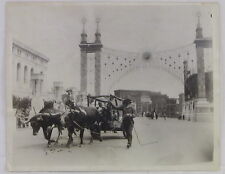 1925 San Francisco 75th Jubilee Expo, Original B&W Press Photograph Oxen Cart picture