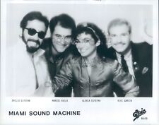 Press Photo 1980s Latin Pop Band Miami Sound Machine Gloria Estefan picture