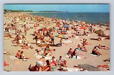Cape Cod MA-Massachusetts, Falmouth, Old Silver Beach, Vintage Souvenir Postcard picture
