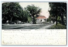 1908 Main Street Looking East Road Whitewater Wisconsin Antique Vintage Postcard picture