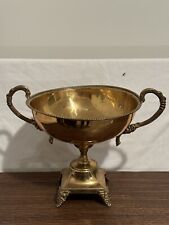 Vintage Large Solid Brass Trophy Centerpiece Ornate Andrea By Sadek picture
