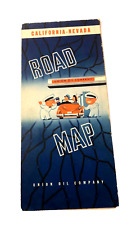 c1940s Union Oil Company California Nevada Road Map picture