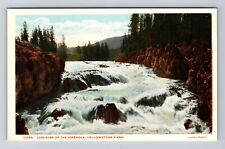 Yellowstone WY-Wyoming, Cascades of the Firehole, Vintage Postcard picture