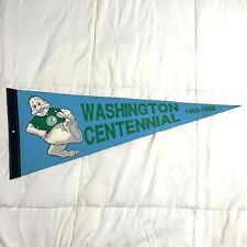 Washington State Centennial 1989 Vintage Pennant Felt 9” x 24” Original RARE picture