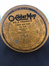 O-Cedar Mop Polish Antique Tin #9 Triangle W/ Mop 1920’s Channell Can 9 language picture