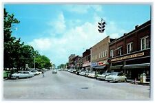 c1960's The Hub Of The Ozarks Vine Street Harrison Arkansas AR Unposted Postcard picture