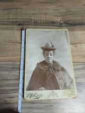 Antique Nelson Cabinet Card African American Woman Posing picture