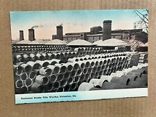 Postcard Streator IL Illinois National Drain Tile Works Factory Plant Vintage PC picture