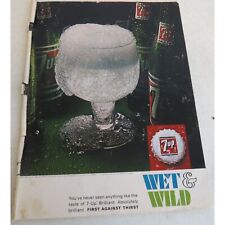 1967 7up Advertising Print Ad Wet & Wild First Against Thrist Vintage Soda Pop picture