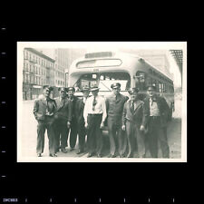 Vintage Photo MEN BUS DRIVERS NEW JERSEY WINFIELD PARK picture