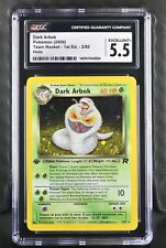 CGC 5.5 - Pokemon Vintage 2000 Dark Arbok 2/82 Team Rocket - 1st Edition Holo  picture