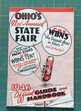 1946 OHIO’S 92nd Annual STATE FAIR Official GUIDE & HANDBOOK,  RARE 60 Pages picture