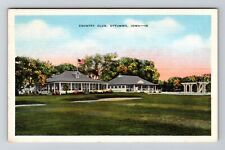 Ottumwa IA-Iowa, Country Club, Garden, Yard, Vintage Postcard picture
