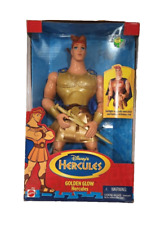 Disney Hercules Golden Glow Hercules Doll Figure Vintage New Mattel Rare IOB picture