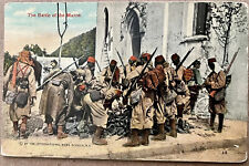 WWI Battle of the Marne Turcos at Neufontier Search German Loot Antique Postcard picture