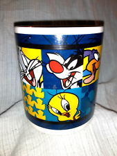 1999 Warner Brothers Looney Tunes Salton Coffee Mug Bugs Sylvester Tweety Daffy picture