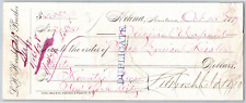 Helena Montana L.H. Hershfield Brothers 1878 Bank Check w/ Affixed Rev. Stamp picture