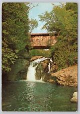 Postcard West Hill Covered Bridge Montgomery Vermont picture