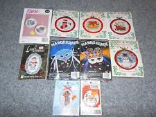 10 VTG 80'S NEW SEALED CROSS STITCH SMALL SETS LOT - MUSICAL MASQUERADE ETC picture