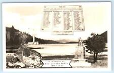RPPC DONNER PARTY Memorial, California CA ~ Cross & Monument c1930s Postcard picture