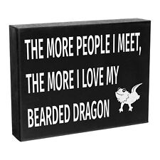 JennyGems Bearded Dragon Sign, Bearded Dragon Hanging Wall Sign Decor Gift picture