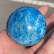 1pc Natural Blue Apatite Ball Sphere Quartz Crystal Mineral Reike Healing 45mm+ picture