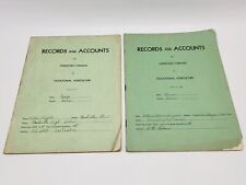 Vtg  1940s Vocational Agriculture Records And Accounts For Supervised Farming  picture