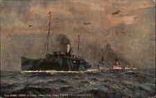 British Navy Fleet Battleship Isle of Man RMS King Orry At Surrender 1918 WWI picture