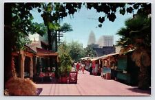 c1950s OLVERA STREET Market Los Angeles California Vintage~LA CA VTG Postcard picture