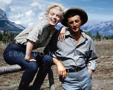 MARILYN MONROE & Friend ROBERT MITCHUM 1954 Movie River Of No Return 8x10 Photo picture