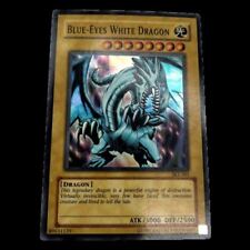 Yugioh Blue Eyes White Dragon Card SKE-001 Unlimited Ultra Rare Foil Preowned picture