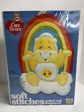 Vintage Care Bears Soft Stitches 1984 Quilted Wall Hanging Kit Craft Masters picture