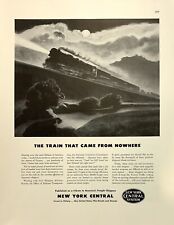 Vintage 1942 Magazine Print Ad New York Central System Railroad WWII Railways picture