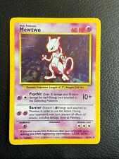 Mewtwo 10/102 Base Set (Pokemon) Holo Rare - MP picture