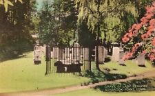 Saybrook Point Conn. Grave of Lady Fenwick Vintage 1954 Postcard picture