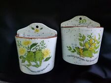 MCM Pottery Wall Pockets Planters  Japan Frogs Turtles Friendship Lorrie Design. picture