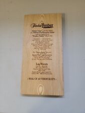 RARE Johnny Lang Timeless Timber plaque for a William Paul Jarowsky guitar  picture
