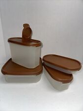Vtg Tupperware Modular 1619-3, 1673-3, 1611-22, 1612-1 -  4 Piece Lot with Lids picture