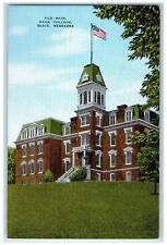 c1940's Old Main Dana College Building Exterior Blair Nebraska NE Trees Postcard picture