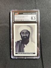 2001 Topps Enduring Freedom Osama Bin Laden #19 CGC 8.5 picture