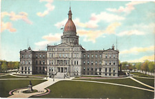 Michigan State Capitol-Lansing, Michigan MI-c. 1910 German postcard picture