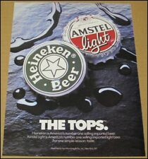 1990 Heineken Beer Amstel Light Print Ad Advertisement Vintage 8