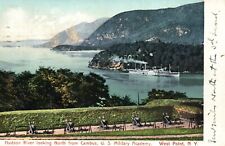 VINTAGE POSTCARD VIEW HUDSON RIVER FROM CAMBUS MILITARY ACADEMY WEST POINT 1907 picture