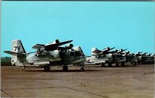 1960's Grumman S2F Trackers Naval Air Station Glenview Illinois IL Postcard JB17 picture