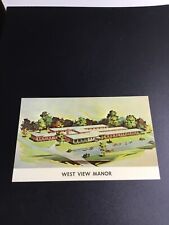 Wooster, Ohio Postcard - West view Manor 1561 picture