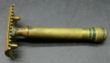 Vintage Gillette Brass/Copper Double Edge Flat Open Comb Razor (P2) picture