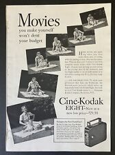 1939 Cine-Kodak Eight Movies You Make Yourself Rochester NY Vintage Print Ad picture