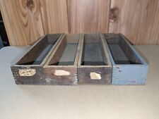 (4) Vintage Dovetailed Wooden Boxes 10.5