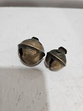 Lot Of 2 Vintage Brass Crotal Bells #2 & #5 picture